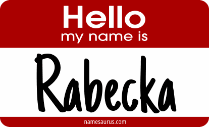 Hello my name is Rabecka png download