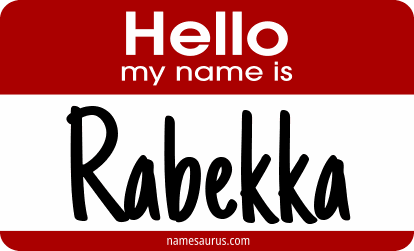 Hello my name is Rabekka png download