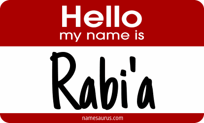 Hello my name is Rabi'a png download