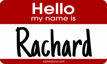 Hello my name is Rachard png download