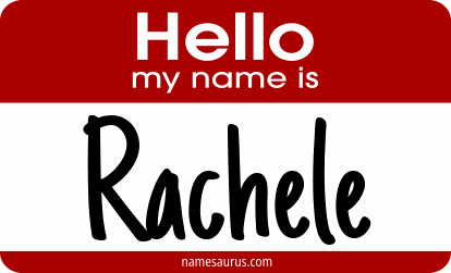 Hello my name is Rachele png download