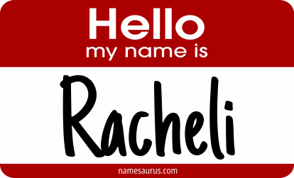 Hello my name is Racheli png download