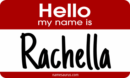 Hello my name is Rachella png download
