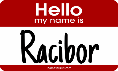 Hello my name is Racibor png download