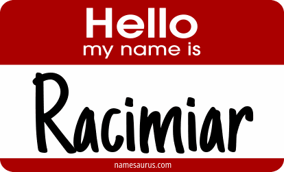 Hello my name is Racimiar png download