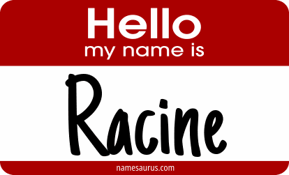 Hello my name is Racine png download