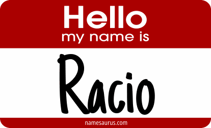 Hello my name is Racio png download