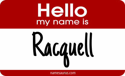 Hello my name is Racquell png download