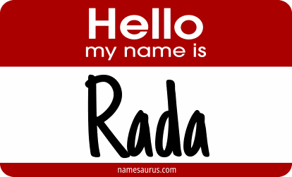Hello my name is Rada png download