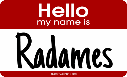 Hello my name is Radames png download