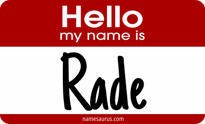 Hello my name is Rade png download