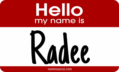 Hello my name is Radee png download