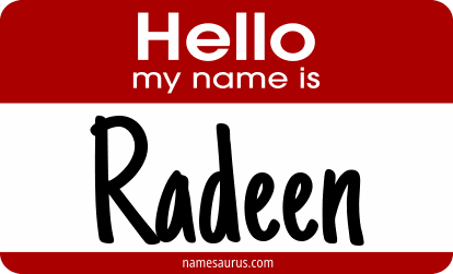 Hello my name is Radeen png download