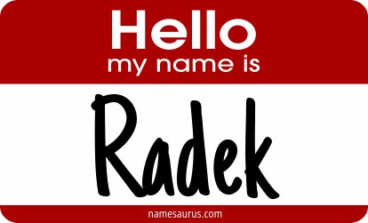 Hello my name is Radek png download