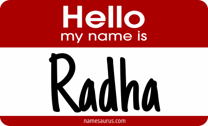 Hello my name is Radha png download