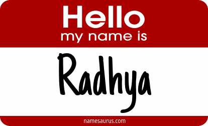 Hello my name is Radhya png download