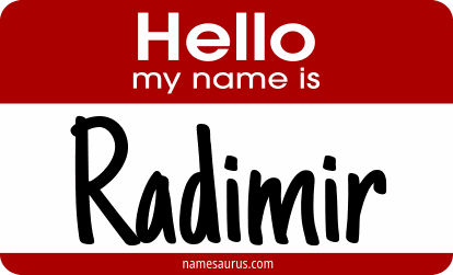 Hello my name is Radimir png download