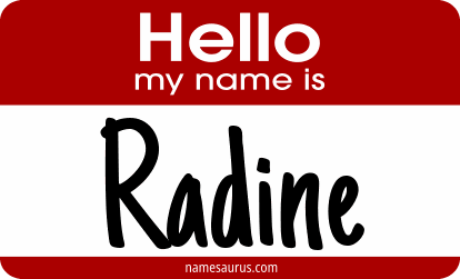 Hello my name is Radine png download