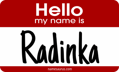 Hello my name is Radinka png download