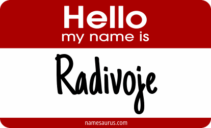 Hello my name is Radivoje png download