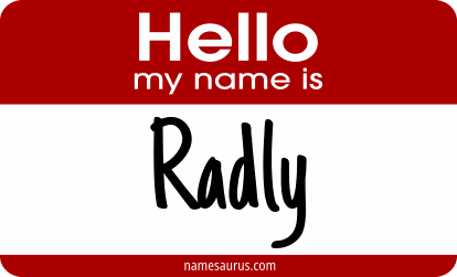 Hello my name is Radly png download