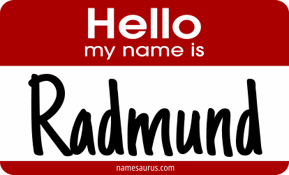 Hello my name is Radmund png download