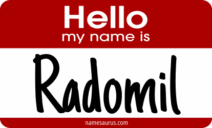 Hello my name is Radomil png download