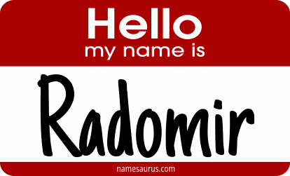 Hello my name is Radomir png download