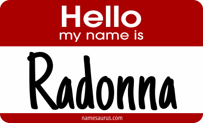 Hello my name is Radonna png download