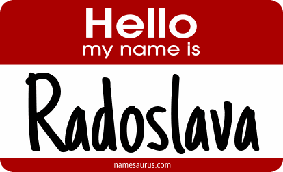 Hello my name is Radoslava png download