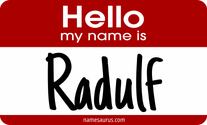 Hello my name is Radulf png download