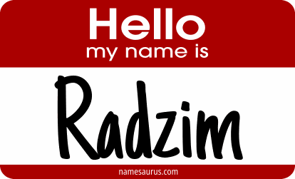 Hello my name is Radzim png download