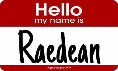 Hello my name is Raedean png download
