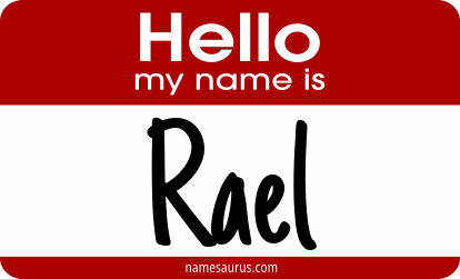Hello my name is Rael png download