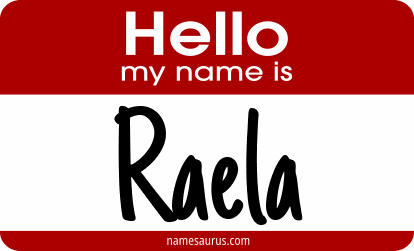 Hello my name is Raela png download