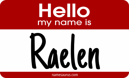 Hello my name is Raelen png download