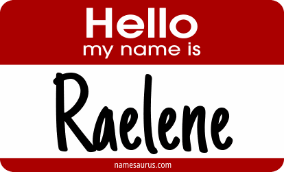 Hello my name is Raelene png download