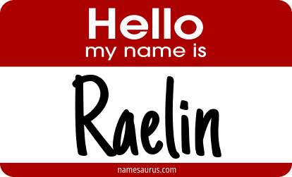 Hello my name is Raelin png download