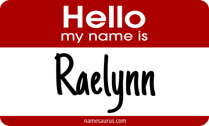 Hello my name is Raelynn png download