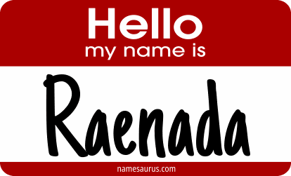 Hello my name is Raenada png download