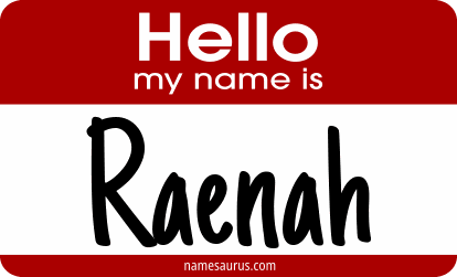 Hello my name is Raenah png download