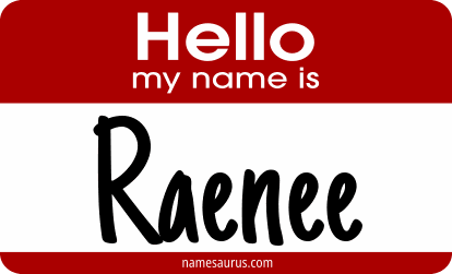 Hello my name is Raenee png download
