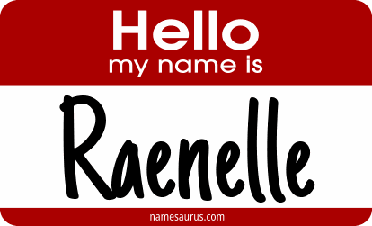 Hello my name is Raenelle png download