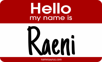 Hello my name is Raeni png download