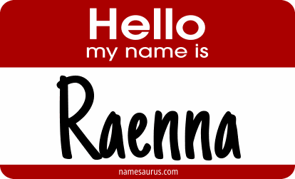 Hello my name is Raenna png download