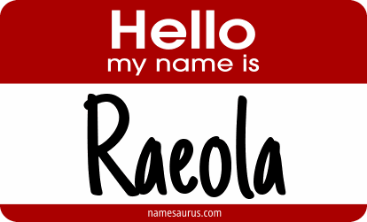 Hello my name is Raeola png download