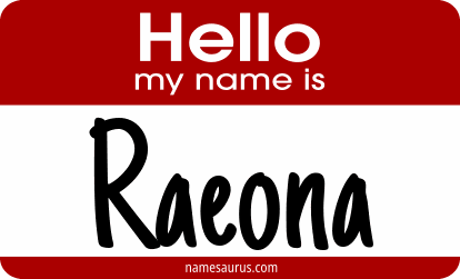Hello my name is Raeona png download