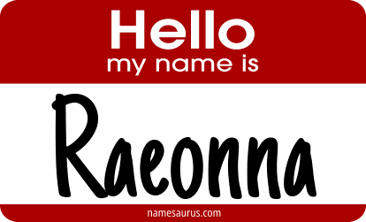 Hello my name is Raeonna png download