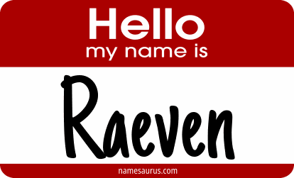 Hello my name is Raeven png download