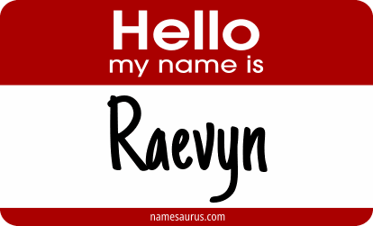 Hello my name is Raevyn png download